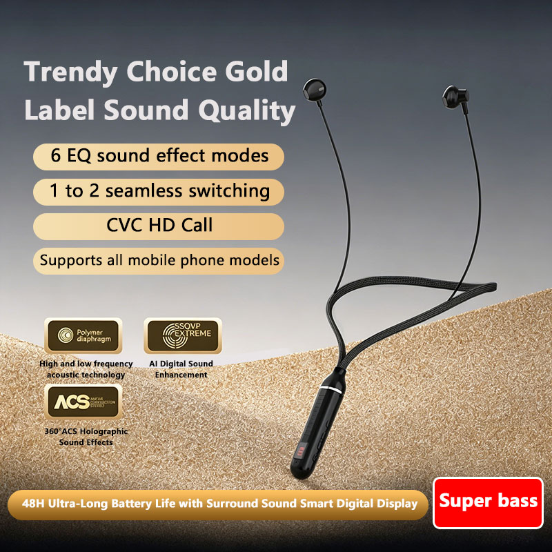 Magnetic Neckband Sports Earphones - ﻿ Wireless Bluebooth Earphones Neckband Headphones