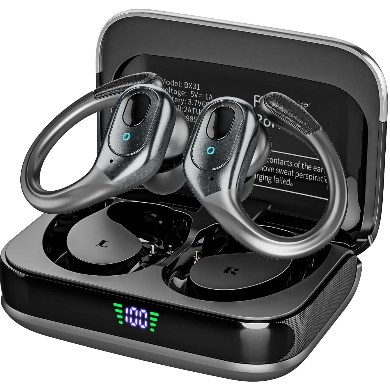 Type C Wired Earphones With Mic - TWS Sports Earbuds Bluetooth 6.0 HIFI