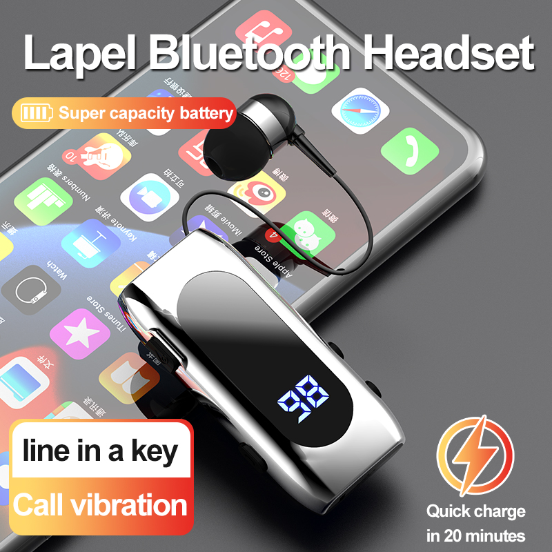Type C Wired Earphones With Mic - K55 Lapel Bluetooth Headset Listen To