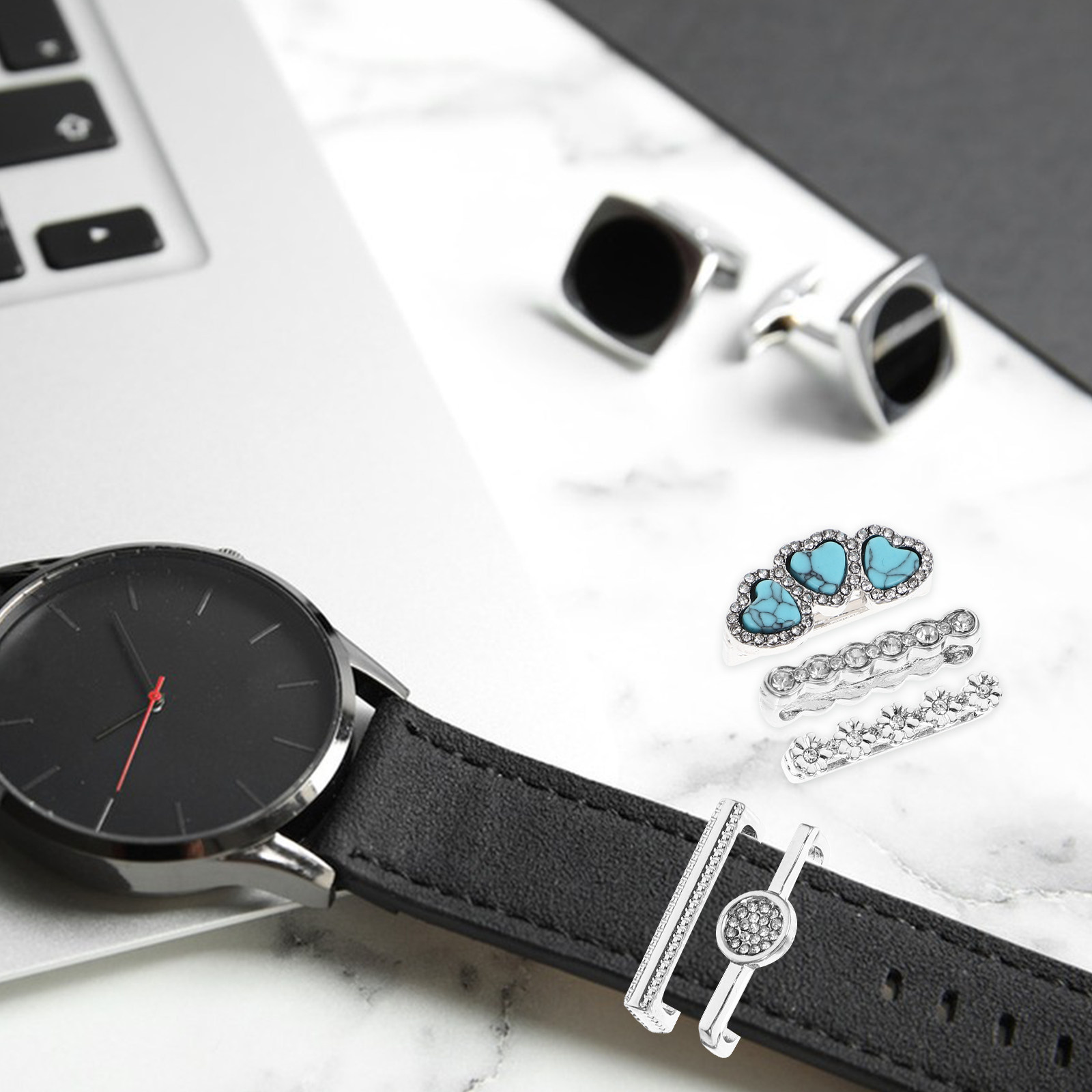 5Pcs Premium Alloy Watchband R - Smartwatches recension och pris