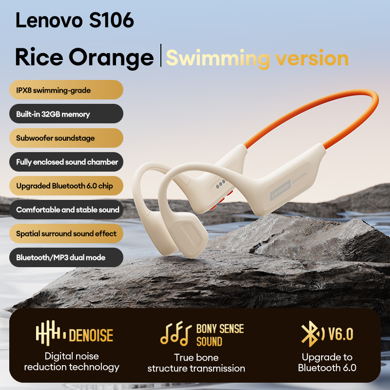 Choice Lenovo S106 Bone Conduc - Bone Conduction Running Headphones recension och pris