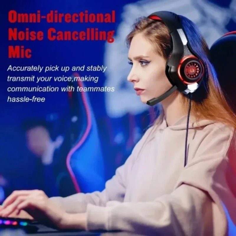 Wired Gaming Headset Over Ear  - Gaming Headset With Mic Rgb recension och pris