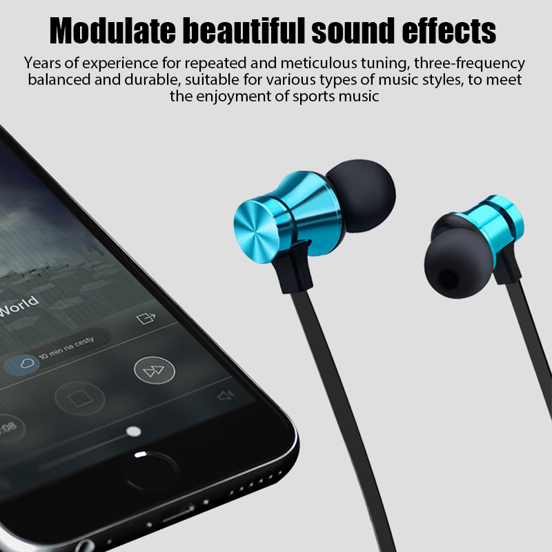 New Bluetooth 4.2 Wireless Spo - Magnetic Neckband Sports Earphones recension och pris