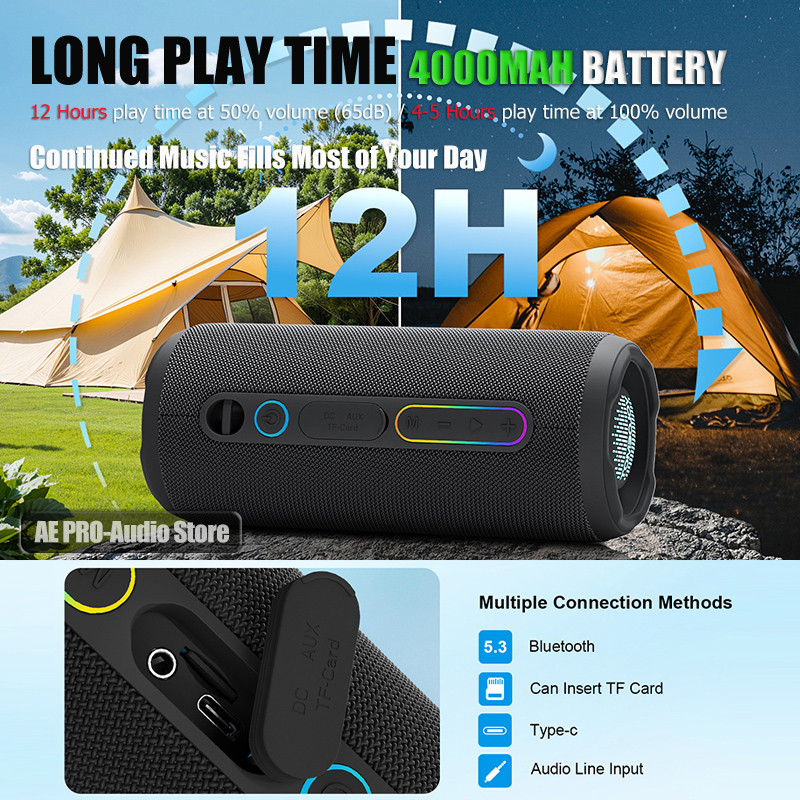 30W Portable Bluetooth Speaker - Portable Bluetooth Speaker Waterproof Ipx7 recension och pris