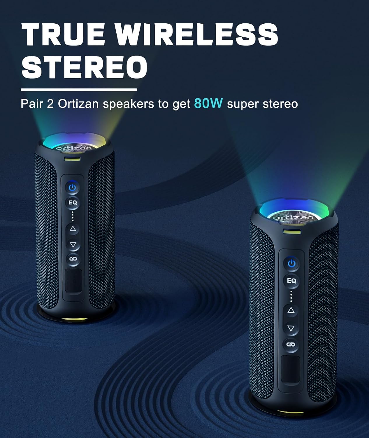 Ortizan Bluetooth Speakers 40W - Portable Bluetooth Speaker Waterproof Ipx7 recension och pris