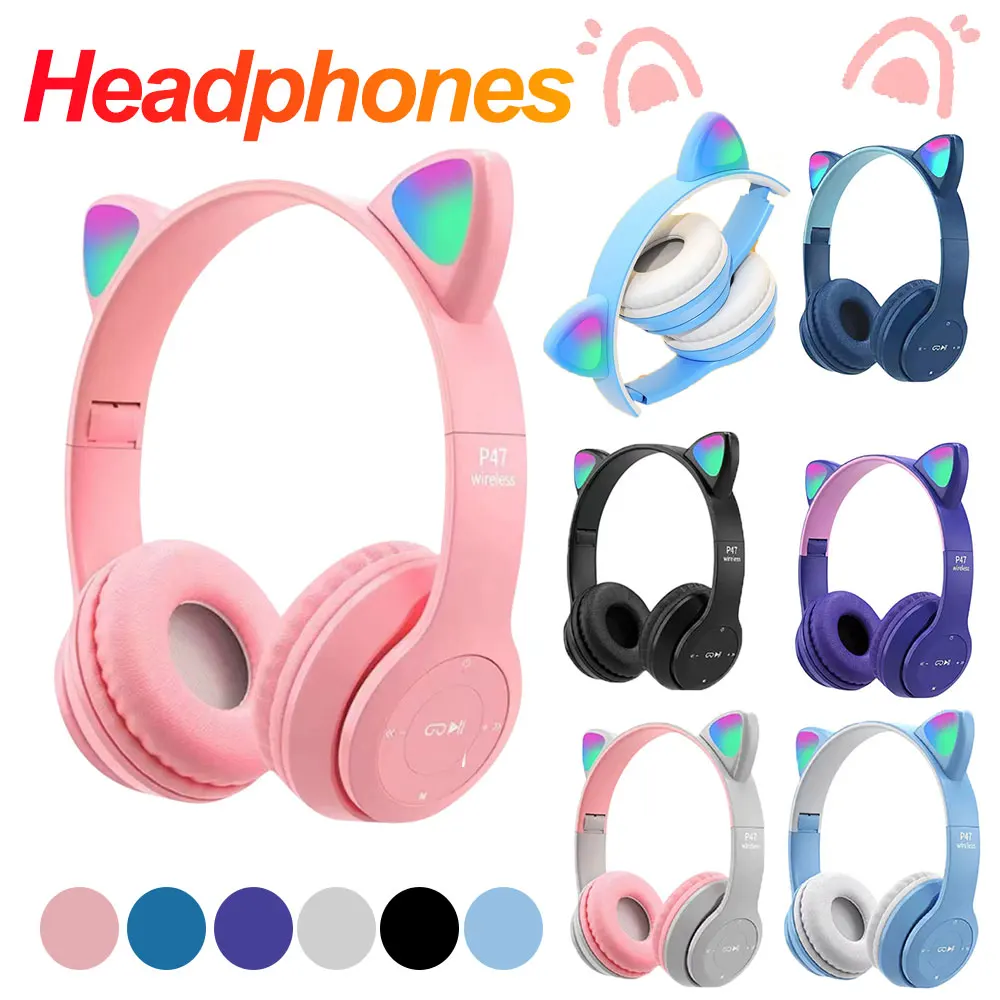 Flashing LED Cute Cat Ears Hea - Cat Ear Bluetooth Headset Led recension och pris