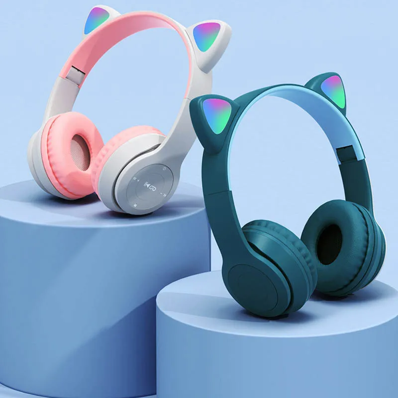 Cute Cat Ear Bluetooth Compati - Cat Ear Bluetooth Headset Led recension och pris