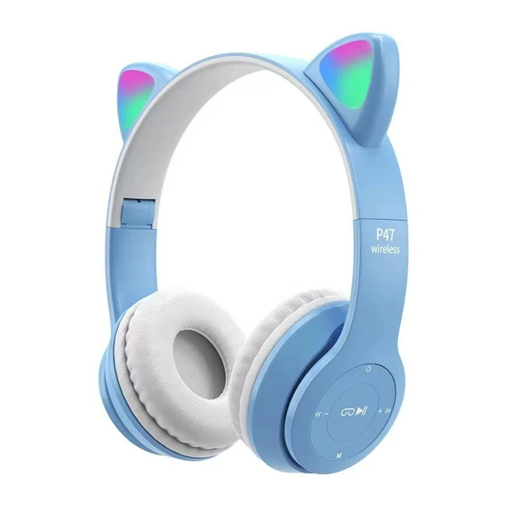 Cute Cat Ear Bluetooth Compati - Cat Ear Bluetooth Headset Led recension och pris