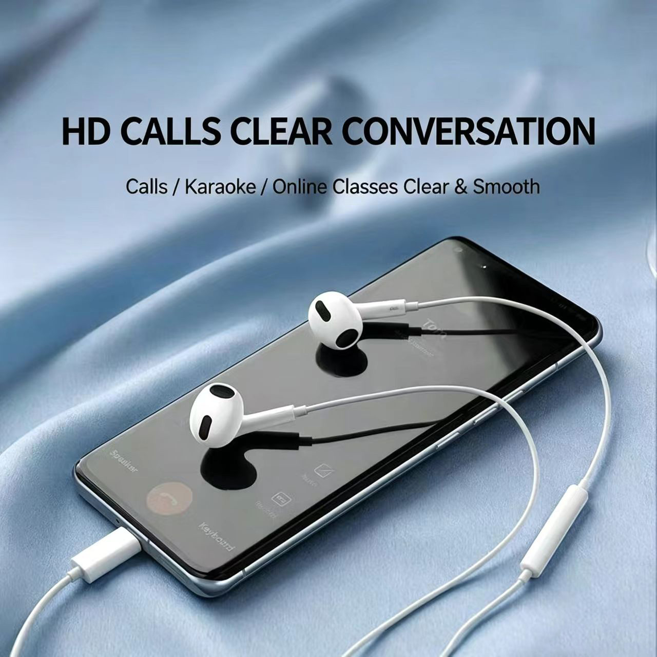 Wired Half‑In‑Ear Headphone Ty - Type C Wired Earphones With Mic recension och pris