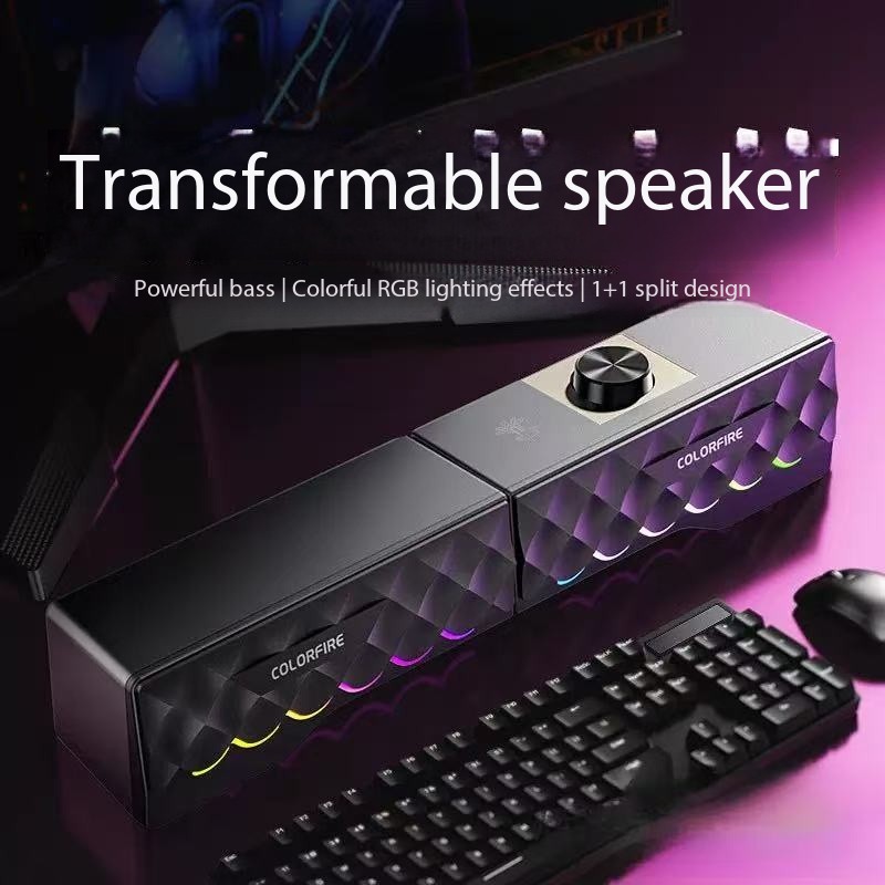 HIFI Sound Quality Wired Compu - Rgb Computer Soundbar For Pc recension och pris
