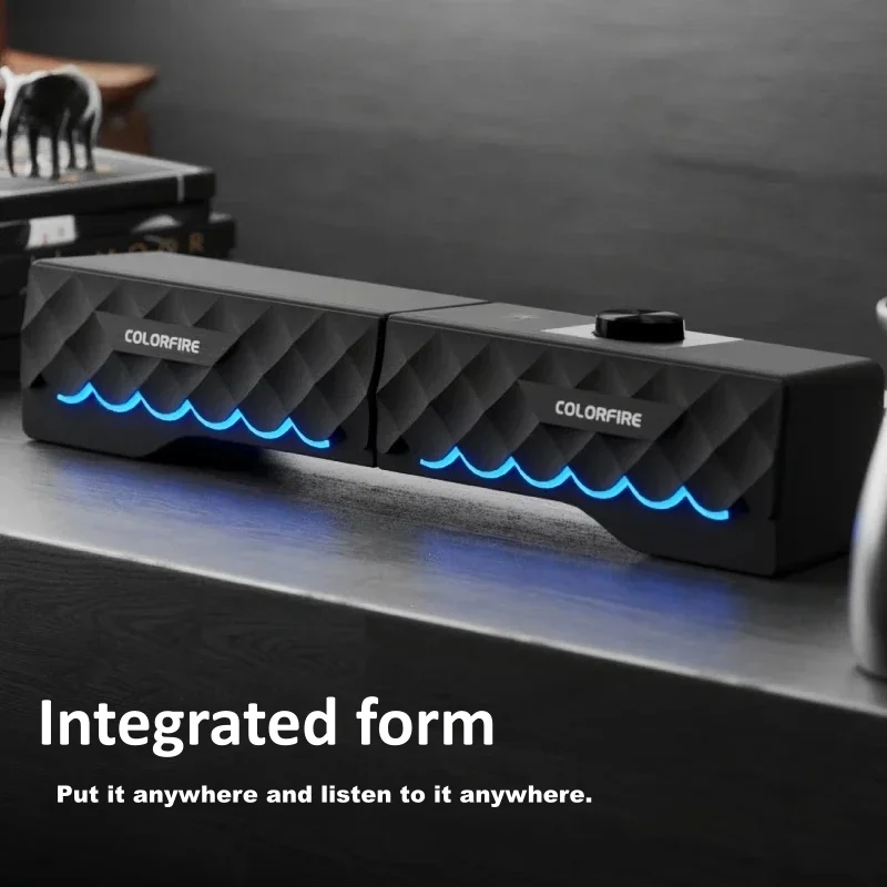 HIFI Sound Quality Wired Compu - Rgb Computer Soundbar For Pc recension och pris