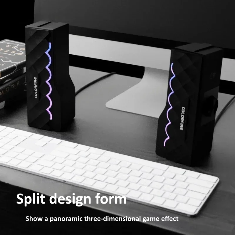 HIFI Sound Quality Wired Compu - Rgb Computer Soundbar For Pc recension och pris