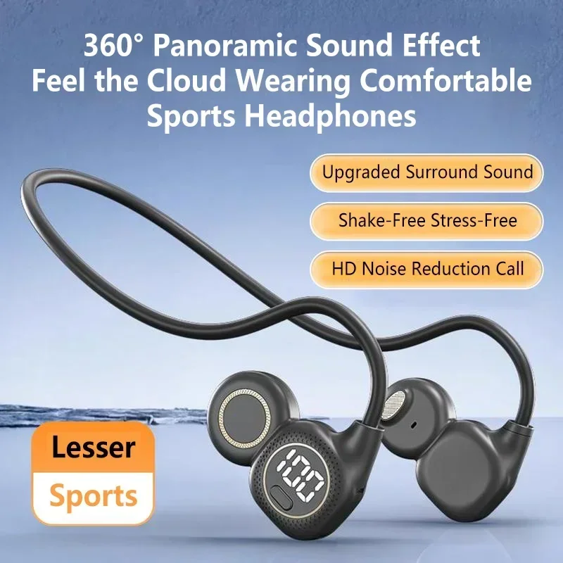 Bone Conduction Bluetooth Earb - Anc Wireless Over Ear Headphones recension och pris