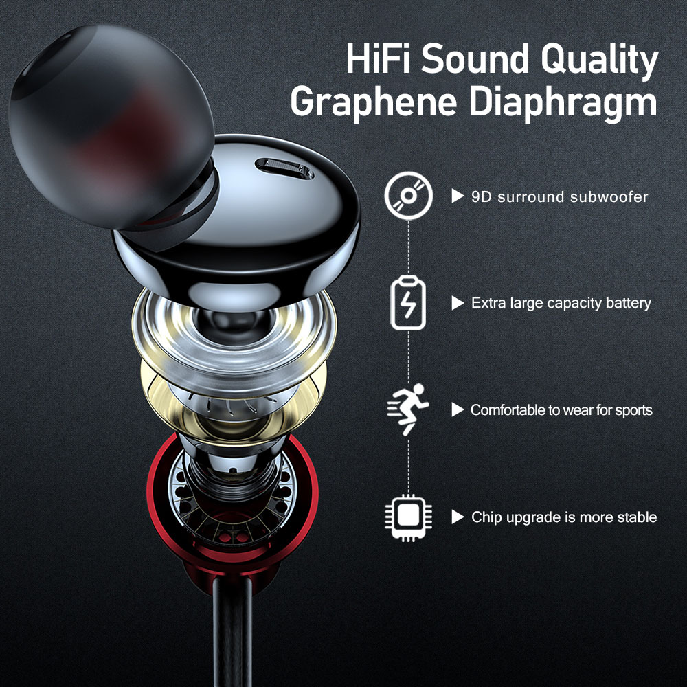 EARDECO Original Bluetooth Hea - Magnetic Neckband Sports Earphones recension och pris