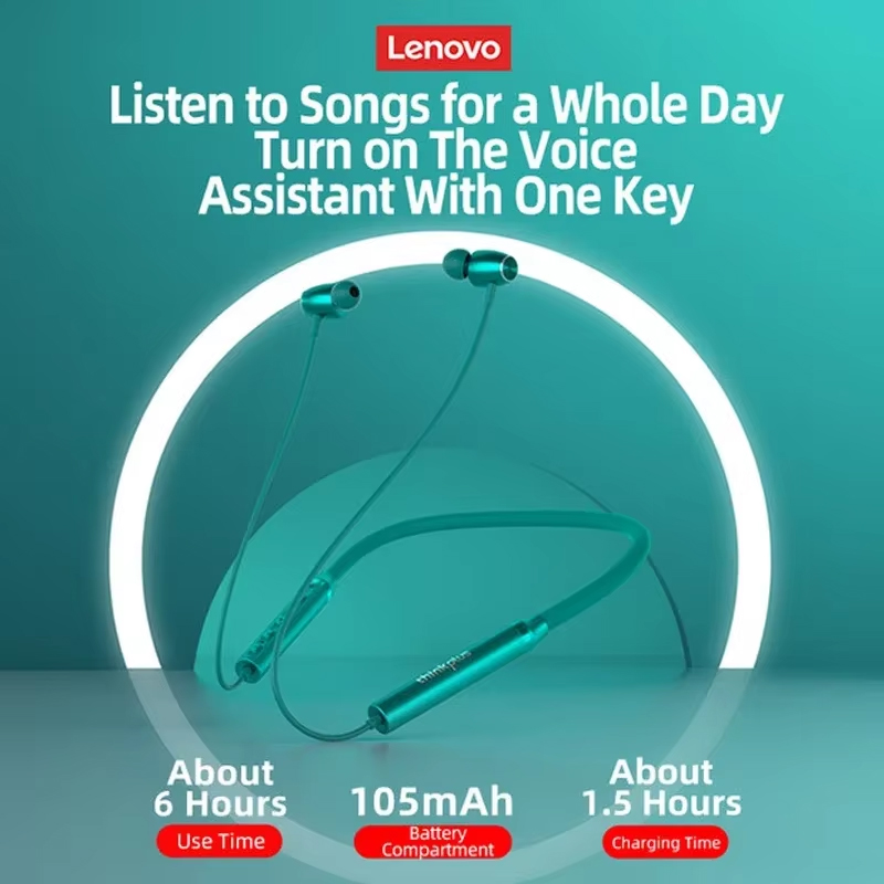 Lenovo Bluetooth Earphones Wat - Magnetic Neckband Sports Earphones recension och pris