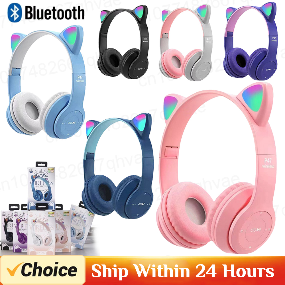 P47M Wireless Bluetooth Headse - Gaming Headset With Mic Rgb recension och pris