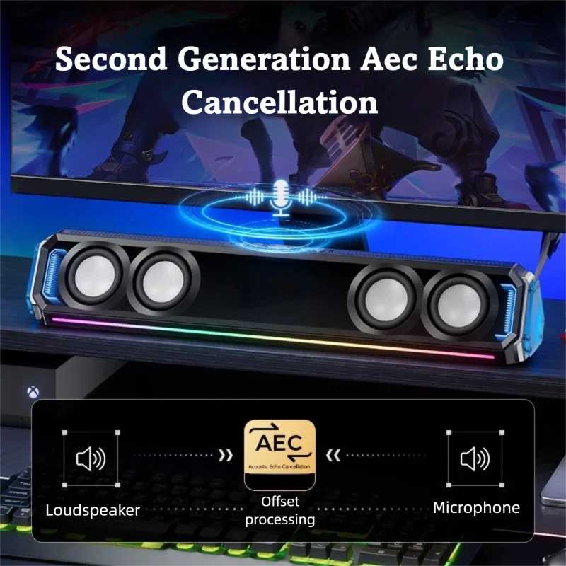 Gaming Soundbar with RGB Light - Rgb Computer Soundbar For Pc recension och pris