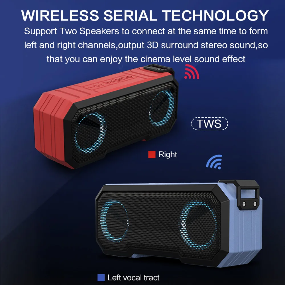 Portable Bluetooth Speaker Wir - Portable Bluetooth Speaker Waterproof Ipx7 recension och pris
