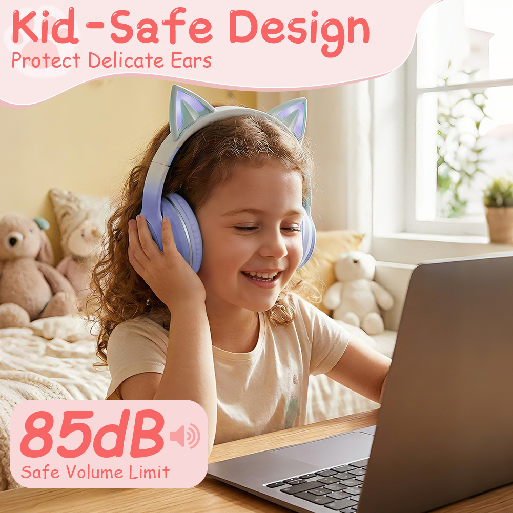 Lovely Kawaii Cat Ear Wireless - Cat Ear Bluetooth Headset Led recension och pris