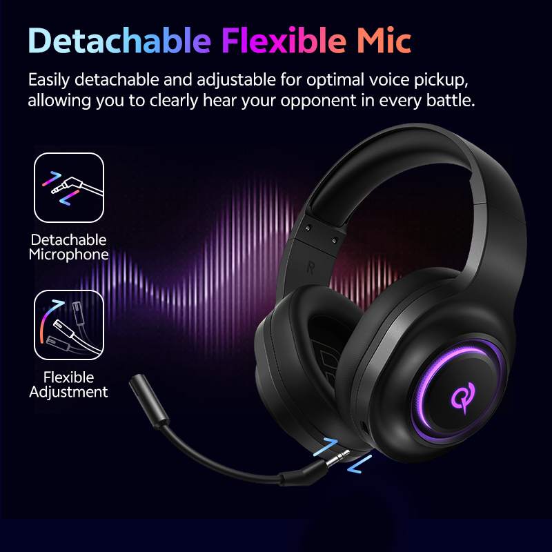 QCY Heroad V200 Gaming Headset - Gaming Headset With Mic Rgb recension och pris