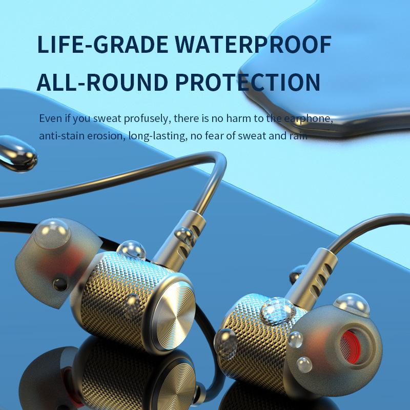 9D Wireless Bluetooth Earphone - Magnetic Neckband Sports Earphones recension och pris