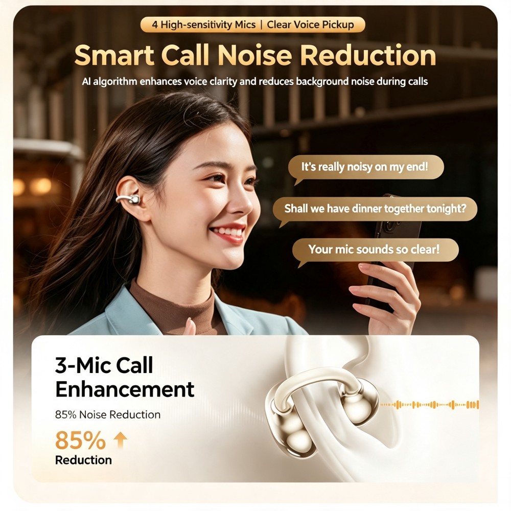 KEBIDUMEI Bluetooth 6.0 Earpho - Open Ear Air Conduction Headphones recension och pris