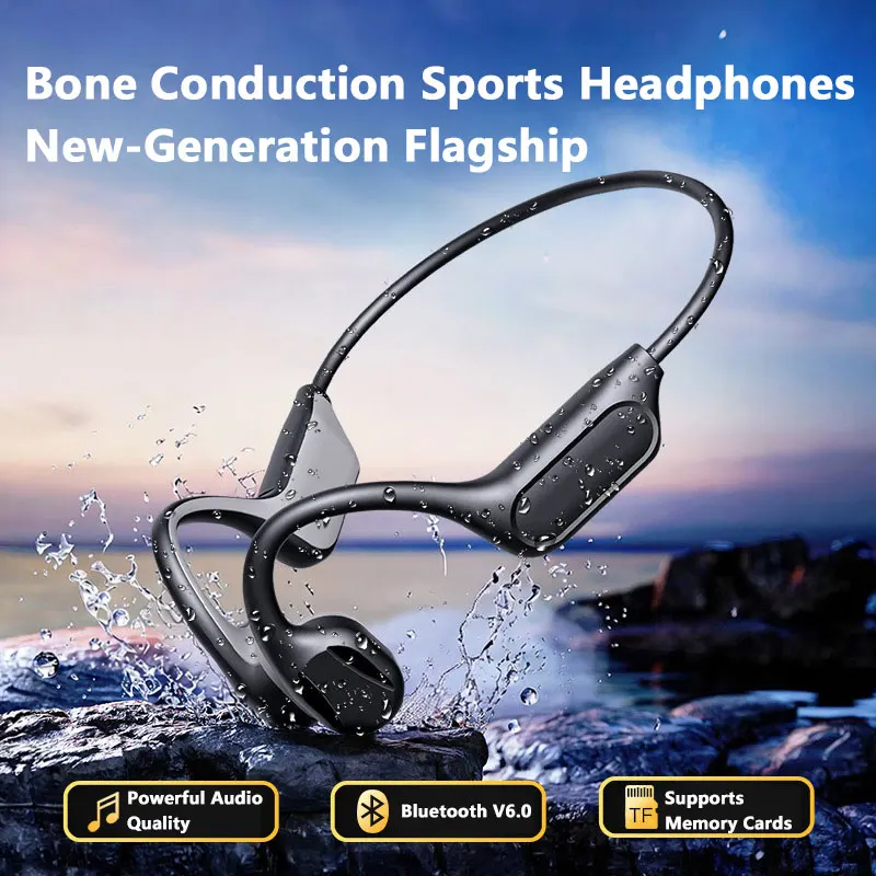 NEW IPX8 Sports Bone Conductio - Bone Conduction Running Headphones recension och pris