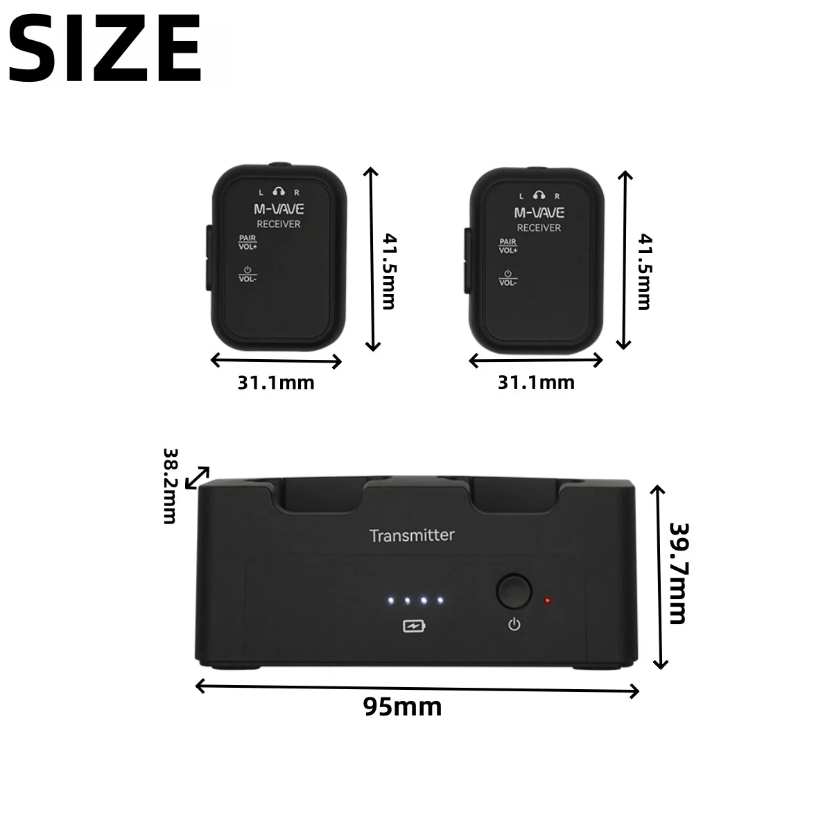 M-VAVE WP-12 Wireless In-Ear M - In Ear Monitors For Singers recension och pris