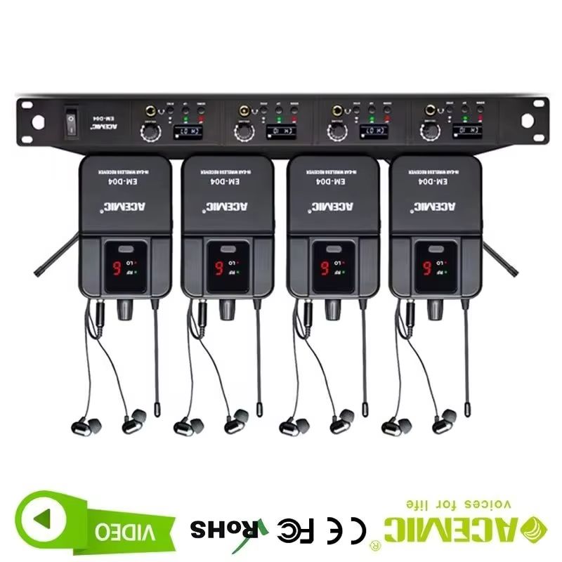 4 Channel Wireless In-Ear Moni - In Ear Monitors For Singers recension och pris