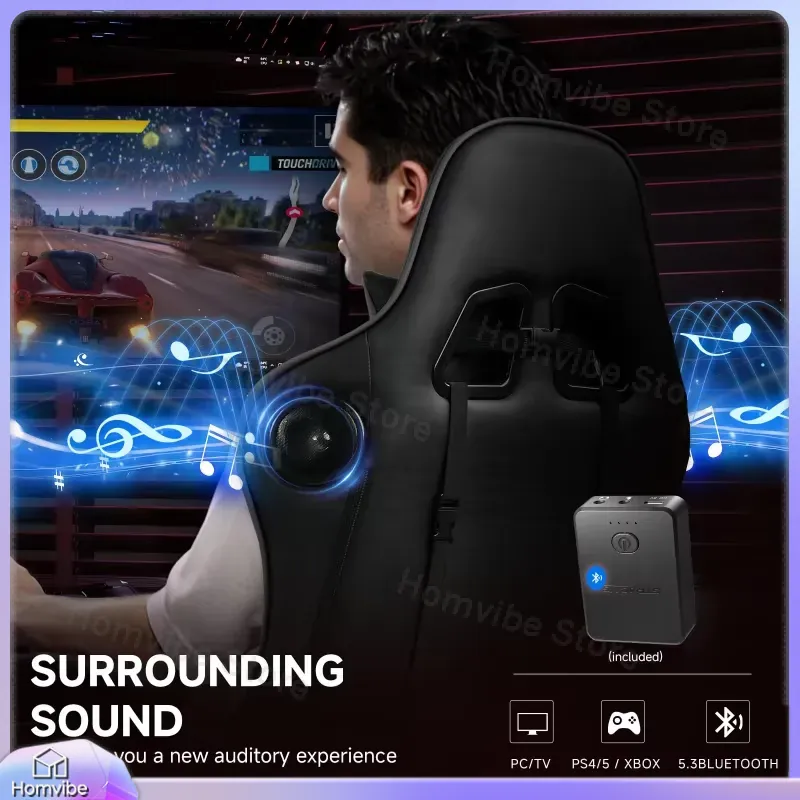 Ergonomic Gaming Chair with Bl - Speakers recension och pris