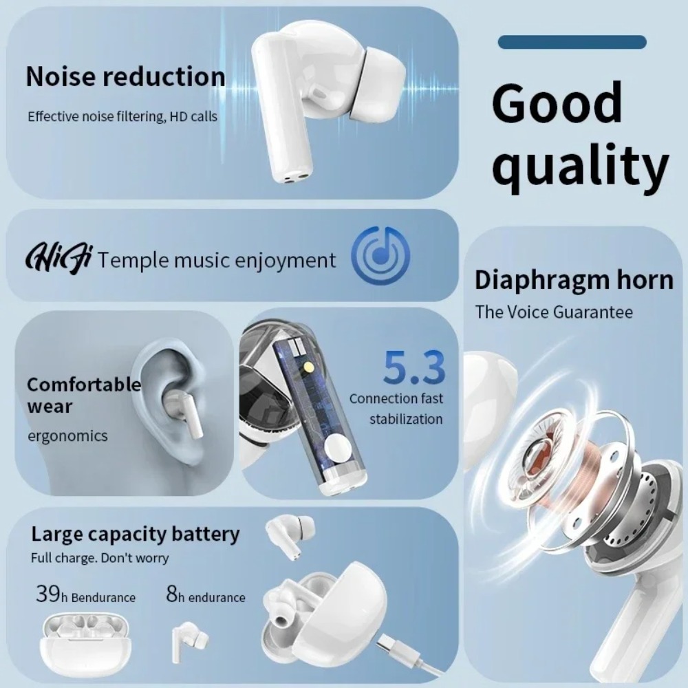 New wireless Bluetooth headset - Tws Earbuds Bluetooth 5.3 recension och pris