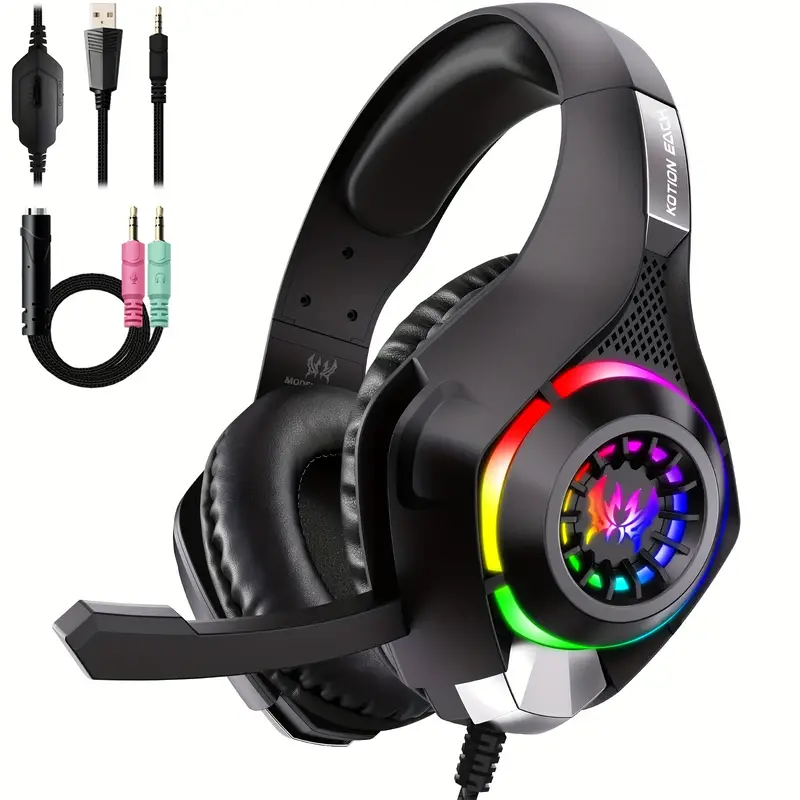 Gaming Headset for PC, PS4, PS - Gaming Headset With Mic Rgb recension och pris
