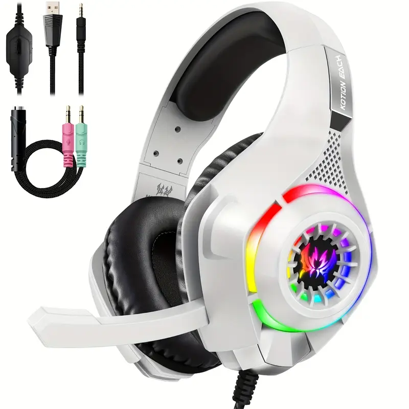 Gaming Headset for PC, PS4, PS - Gaming Headset With Mic Rgb recension och pris