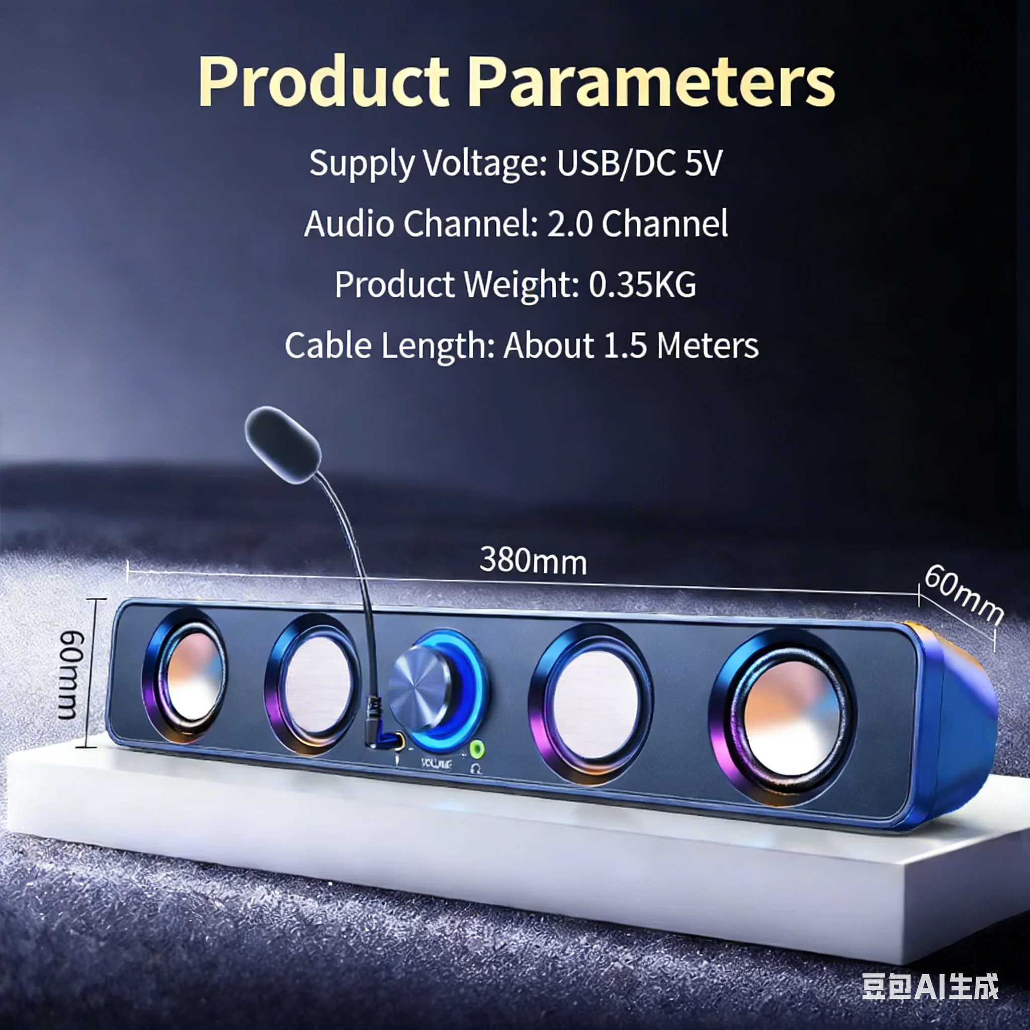 Home Theater Speakers System S - Rgb Computer Soundbar For Pc recension och pris