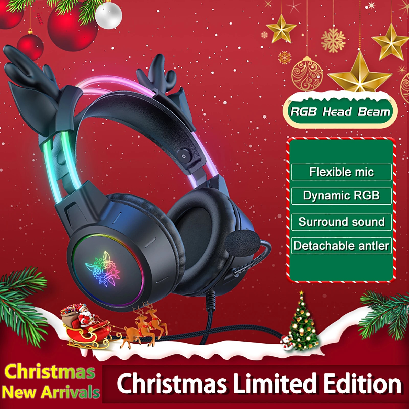 ONIKUMA Gaming Headset for 202 - Gaming Headset With Mic Rgb recension och pris