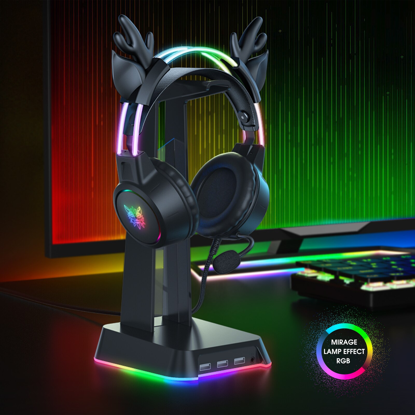 ONIKUMA Gaming Headset for 202 - Gaming Headset With Mic Rgb recension och pris