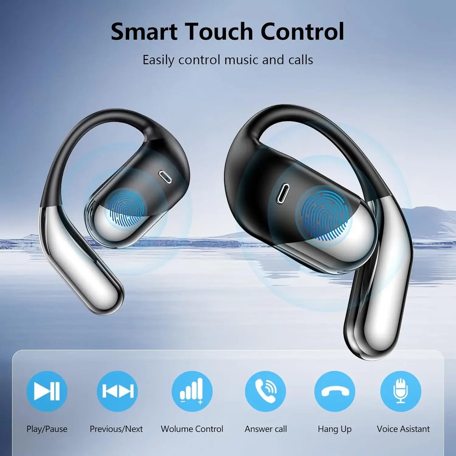 Wireless Earbuds Sport Bluetoo - Anc Wireless Over Ear Headphones recension och pris