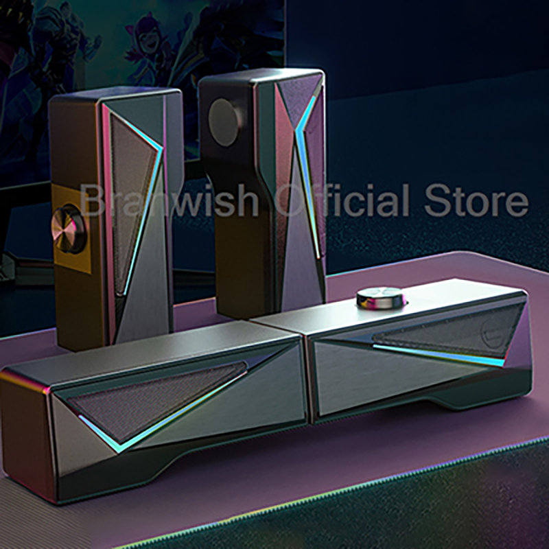 RGB Gaming Soundbar With Detac - Rgb Computer Soundbar For Pc recension och pris