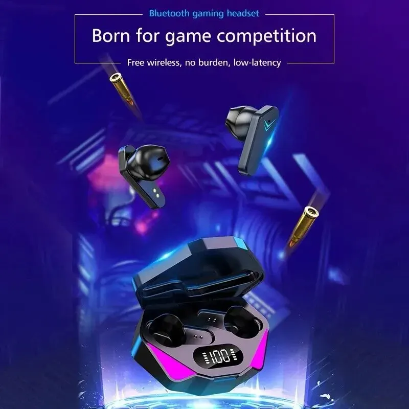 TWS Wireless Bluetooth 5.3 Hea - Gaming Headset With Mic Rgb recension och pris