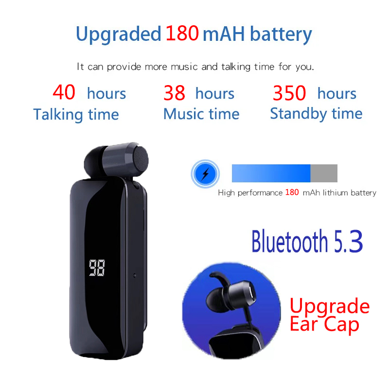 F906 Talk Time 40 Hours Blueto - Type C Wired Earphones With Mic recension och pris
