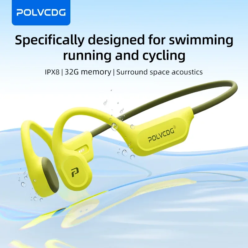 POLVCDG X9 Bone Conduction Swi - Bone Conduction Running Headphones recension och pris