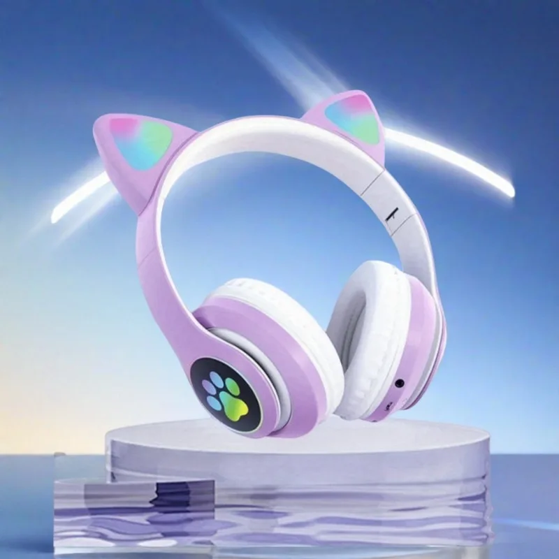 New Flash Light Cute Cat Ears  - Cat Ear Bluetooth Headset Led recension och pris