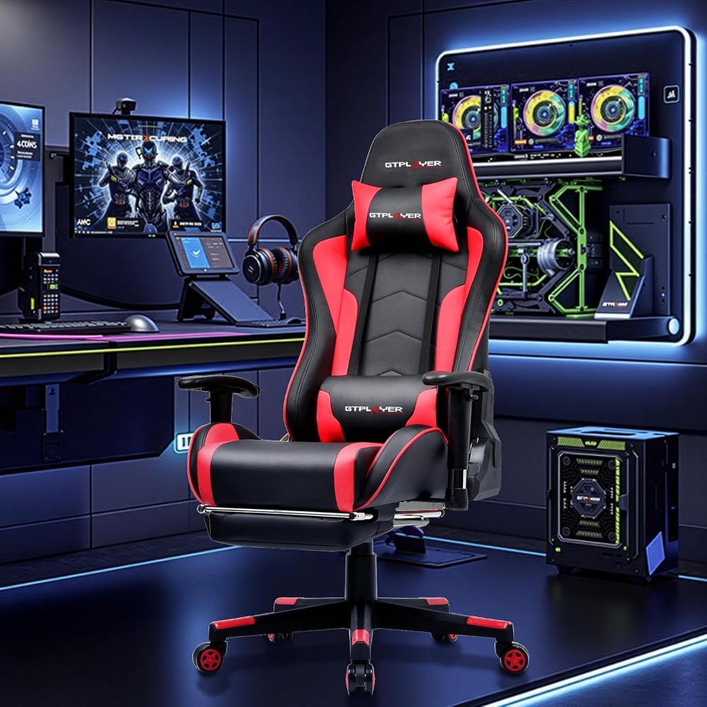 Ergonomic Gaming Chair with Bl - Speakers recension och pris