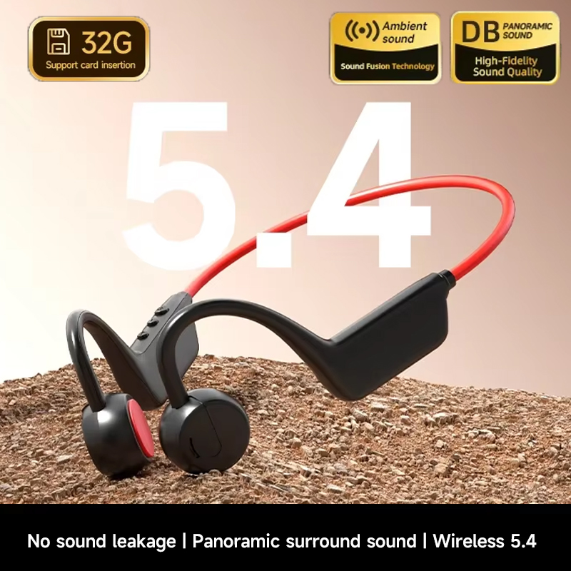Bone Conduction Bluetooth Earb - Anc Wireless Over Ear Headphones recension och pris