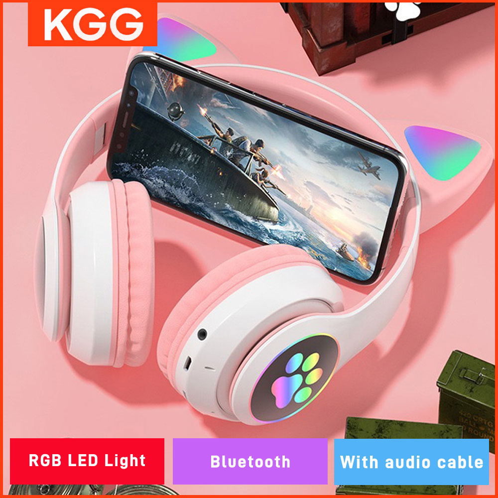 Cat Ears Headphones Flash Ligh - Cat Ear Bluetooth Headset Led recension och pris