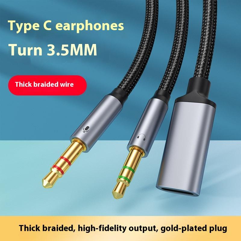 1Pcs Phone Tablet PC Accessori - Type C Wired Earphones With Mic recension och pris