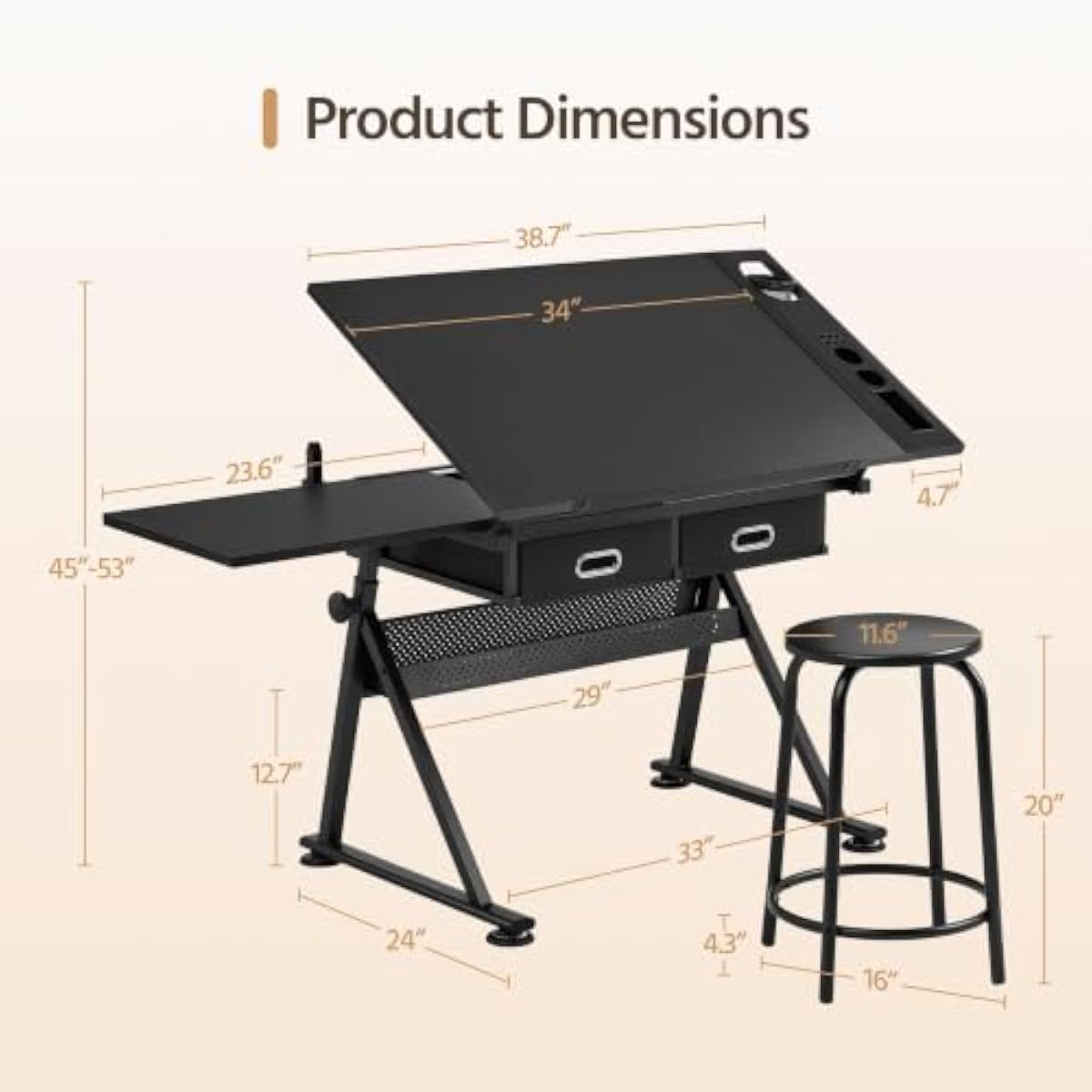 Drafting Desk with Tilt-Adjust - Laptops recension och pris
