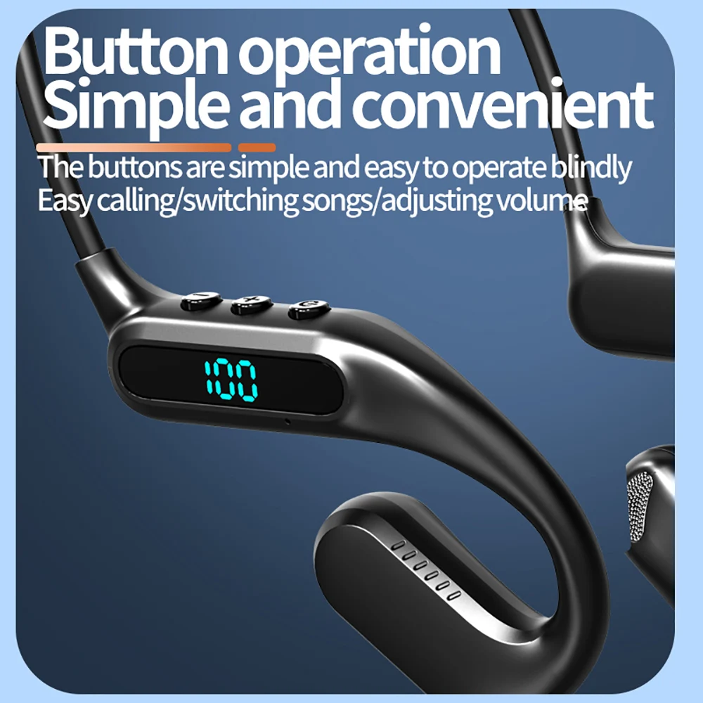 KEBIDUMEI Bluetooth 6.0 Air Co - Open Ear Air Conduction Headphones recension och pris