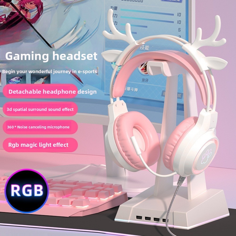 RGB Gaming Earphones with High - Gaming Headset With Mic Rgb recension och pris