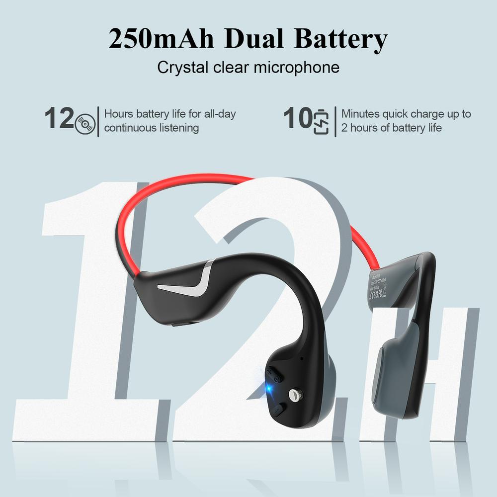 DV68 Pro Bone Conduction Bluet - Bone Conduction Running Headphones recension och pris